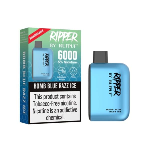 Rufpuf Ripper Bomb Blue Razz Ice Disposable in Pakistan
