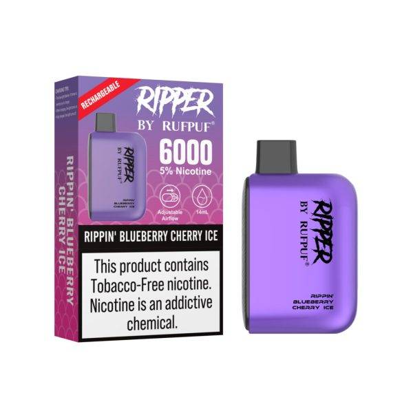 Rufpuf Ripper Poppin' Blueberry Cherry Ice Disposable