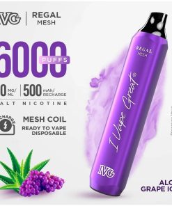 IVG Aloe Grape Ice Regal Mesh Disposable in Pakistan