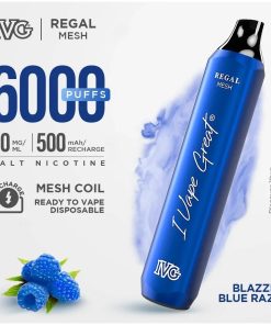 IVG Blazzin Blue Razz Regal Mesh Disposable in Pakistan