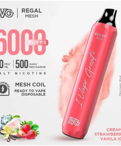 IVG Creamy Strawberry Vanilla Ice Regal Mesh Disposable in Pakistan