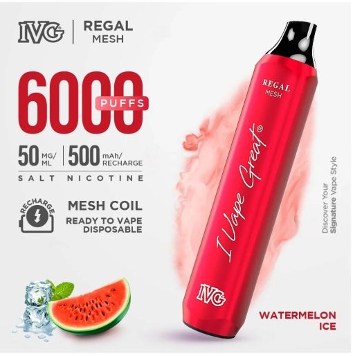 IVG Watermelon Ice Regal Mesh Disposable in Pakistan