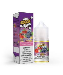 Slugger Passion Fruit Strawberry Grape Ice Jaw Breaker Nic Salt