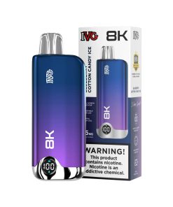 IVG Disposable Blueberry Cotton Candy Ice 8k Puffs