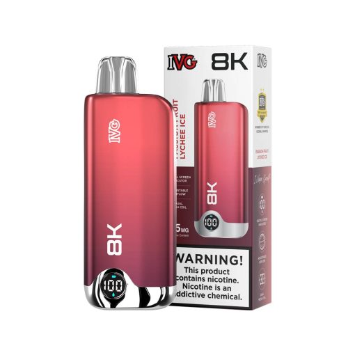 IVG Disposable Passion Fruit Lychee Ice 8k Puffs 35mg