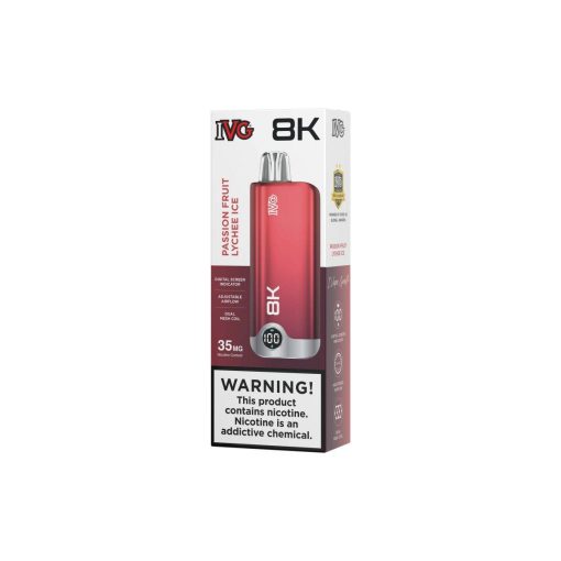 IVG Disposable Passion Fruit Lychee Ice 8k Puffs 35mg