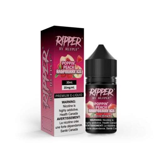 Rufpuf Ripper Nic Salt Poppin' Peach Raspberry Ice