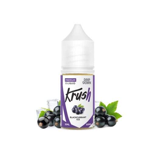 Drip Down Krush Series Nic Salt Black Currant Ice at Lowest Price in Pakistan