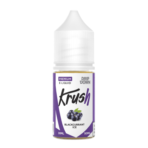 Drip Down Krush Series Nic Salt Black Currant Ice at Lowest Price in Pakistan