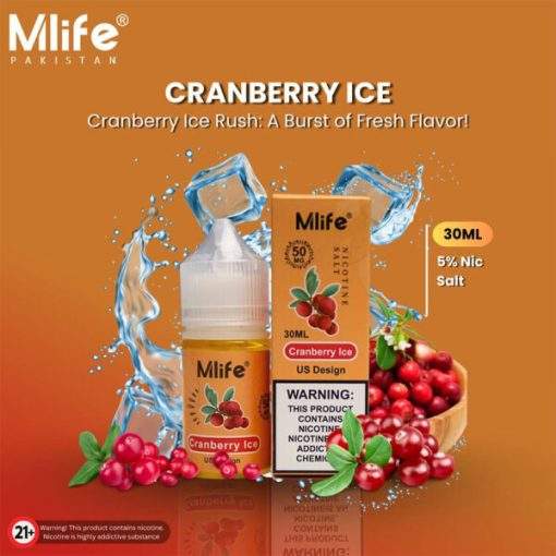 MLife Nic Salt Cranberry Ice
