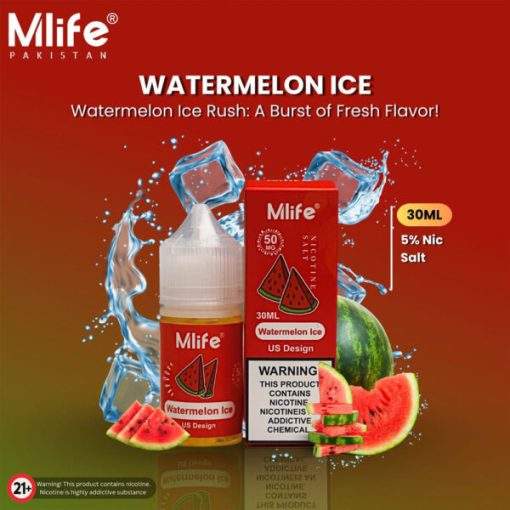 MLife Nic Salt Watermelon Ice Price in Pakistan