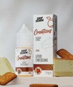 Drip Down Creation Dessert Series Nic Salt Lotus Cheesecake Price in Pakistan