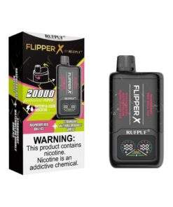 Flipper X by Rufpuf Disposable Strawberry Watermelon Bubble Gum Ice + Raspberry Red Bull Ice Price in Pakistan