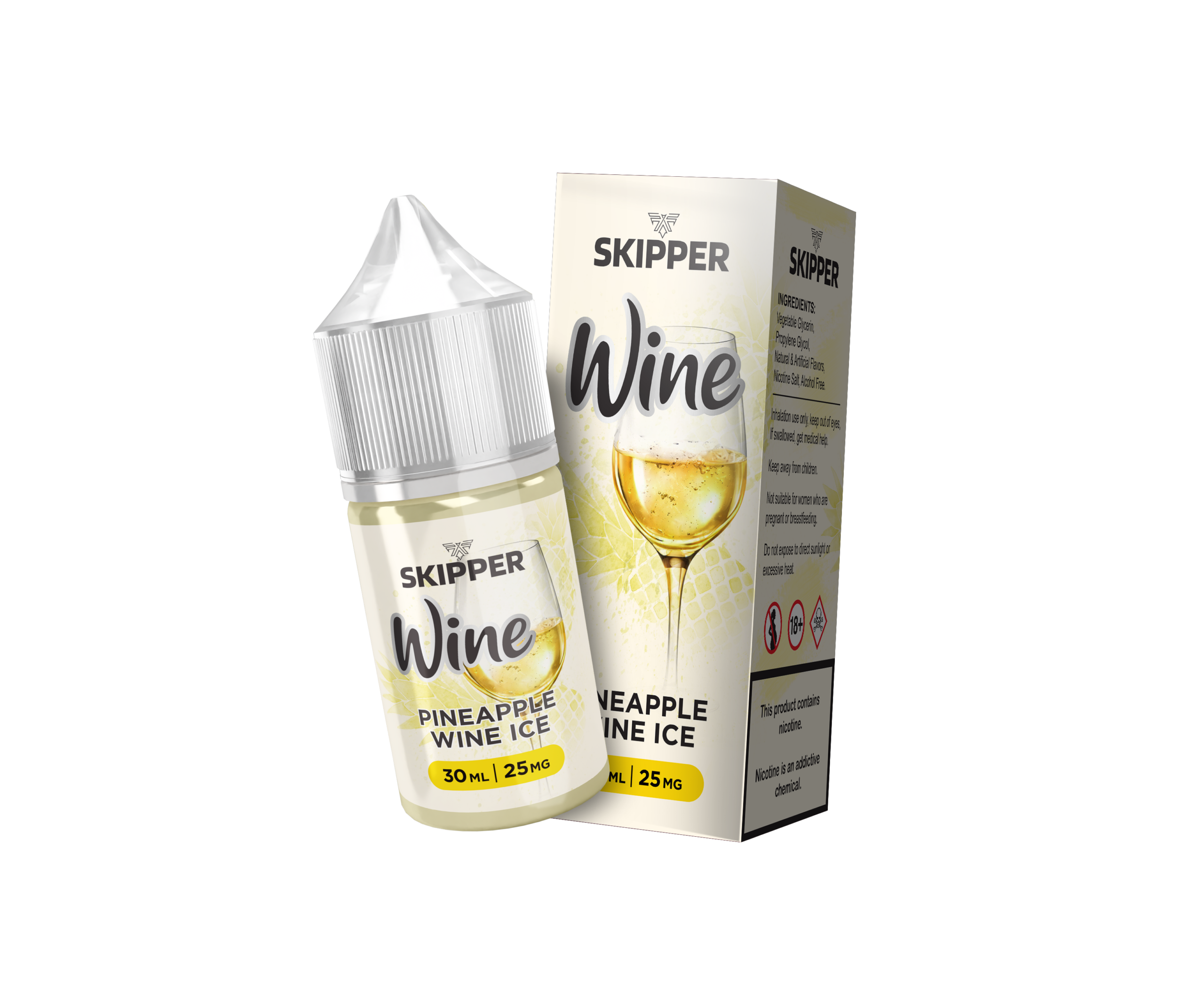 Skipper Nic Salt Pineapple Wine Ice now in Pakistan