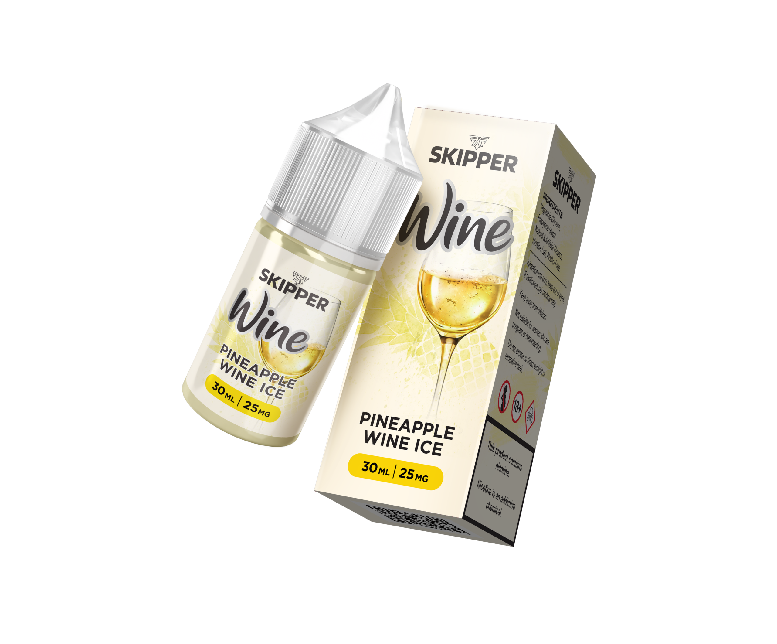 Skipper Nic Salt Pineapple Wine Ice now in Pakistan